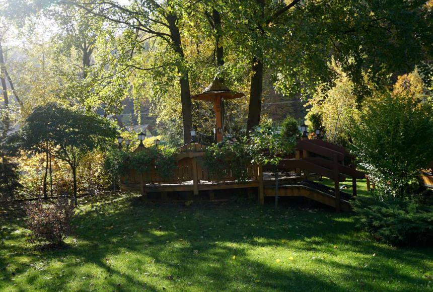 Ogród w Osadzie Kamratowo w Wiśle